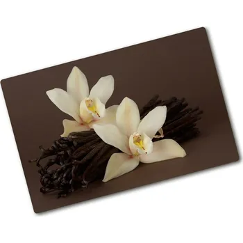 Kuchyňské prkénko Deska na krájení skleněná Vanilka