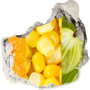 Fototapeta Nálepka 3D díra samolepící Ovoce a zelenina