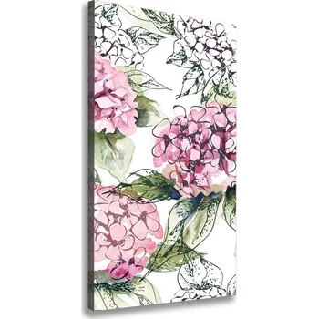 Obraz Vertikální Vertikální Foto obraz na plátně do obýváku Hortenzie