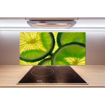 Obklad Skleněný panel do kuchyně Limetka