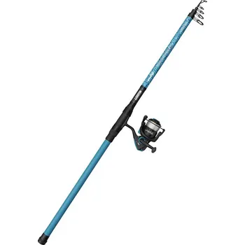 Rybářský prut Mitchell prut Catch Pro II Tele Strong Blue Carp 3.50m 80-150g + naviják a vlasec (Teleskopický prut na kapry v setu s navijákem a vlascem pro začínající rybáře.)
