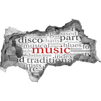 Fototapeta Fotoobraz díra na stěnu Hudební žánry