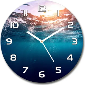 Hodiny Skleněné hodiny na stěnu Podvodní svět