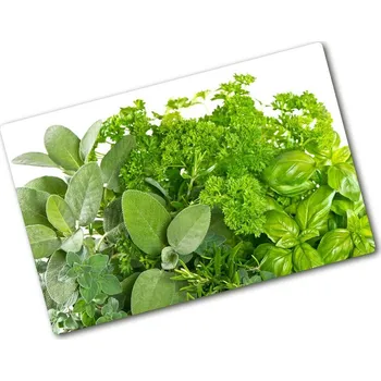 Kuchyňské prkénko Deska na krájení tvrzená Bylinky