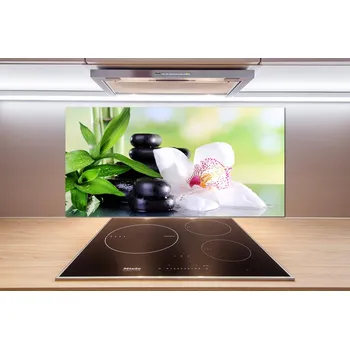 Obklad Skleněný panel do kuchynské linky Orchidej