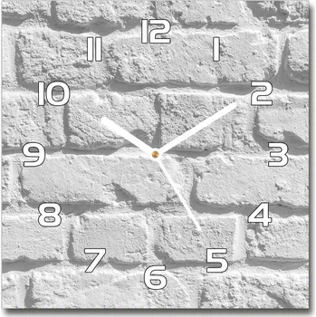 Hodiny Skleněné hodiny na stěnu Zděná zeď