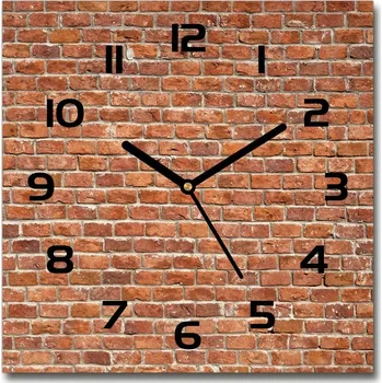 Hodiny Skleněné hodiny čtverec Zděná zeď