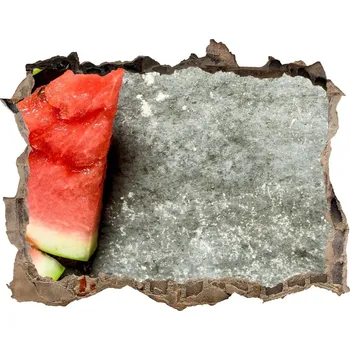 Fototapeta Nálepka díra na zeď Nakrájený meloun