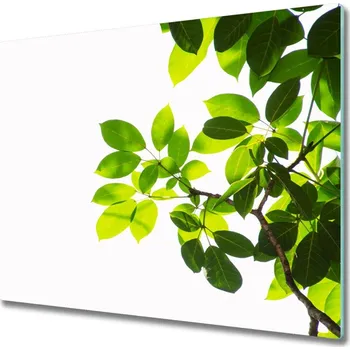 Kuchyňské prkénko Skleněná krájecí deska listy 60x52 cm