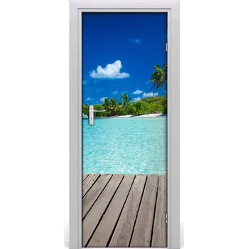 Fototapeta Fototapeta na dveře tropická pláž 75x205 cm