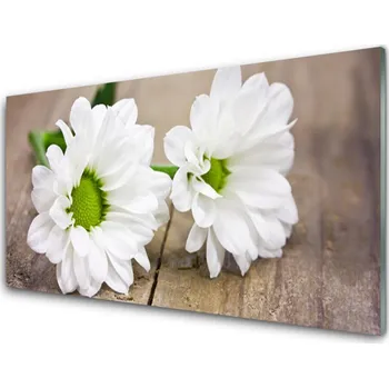 Obraz Obraz na skle Květiny Rostlina Příroda 100x50 cm 2 Přívěsky