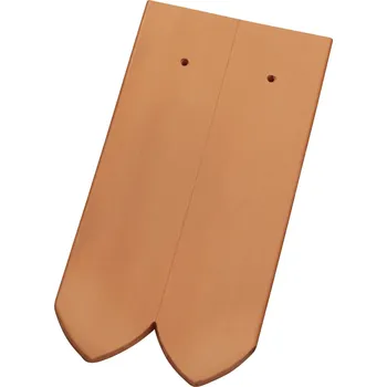 pálená krytina TONDACH Bobrovka kul.řez 18x38 KONCERN 1/2 poloviční taška Cihlově červená režná