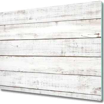 Kuchyňské prkénko Skleněná krájecí deska Dřevěná stěna 60x52 cm