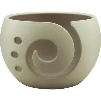 Organizér galanterie Pro Háčkování Miska na klubíčko SPIRÁLA, XL pouštní duna