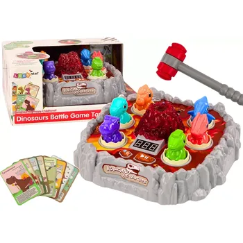 Desková hra Hra Zručnosti Dinozaury s Kouřícím Vulkánem, Světly a Zvuky