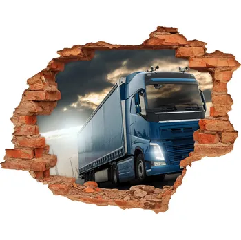 Fototapeta Foto fotografie díra na zeď Kamion