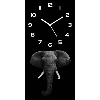 Hodiny Nástěnné hodiny tiché Africký slona