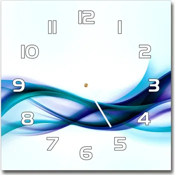 Hodiny Skleněné hodiny čtverec Abstrakce vlna