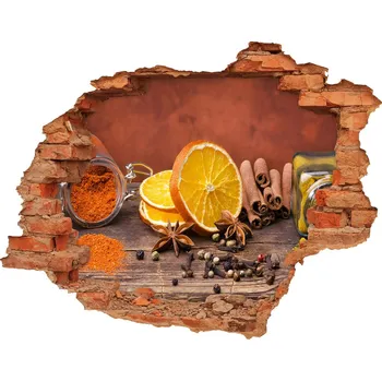 Fototapeta Nálepka 3D díra na zeď Mix koření