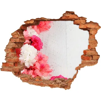 Fototapeta Samolepící díra nálepka beton Květiny