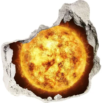 Fototapeta Foto fotografie díra na zeď Slunce les