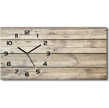 Hodiny Skleněné hodiny na stěnu tiché Dřevěné pozadí