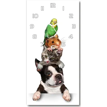 Hodiny Nástěnné hodiny tiché Domácí zvířata