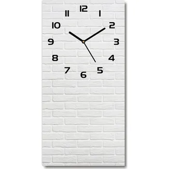 Hodiny Nástěnné skleněné hodiny Zděná zeď