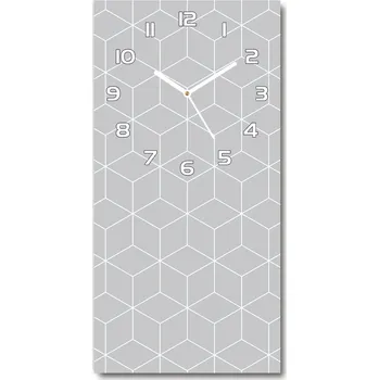 Hodiny Nástěnné hodiny tiché Geometrické pozadí
