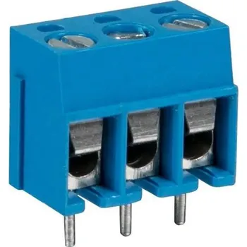 Svorkovnice do DPS 3P DG300-5.0, RM=5mm, modrá