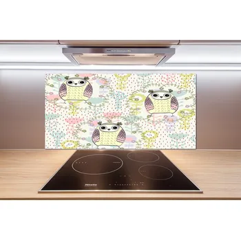 Obklad Skleněný panel do kuchyně Sovy