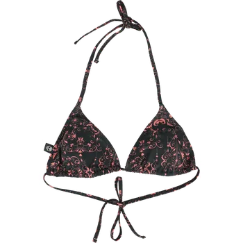 Dámské plavky Vrchní díl bikin z RED by EMP - Bikini Top With Alloverprint - Ženy - černá