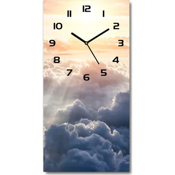 Hodiny Nástěnné hodiny tiché Let nad mraky