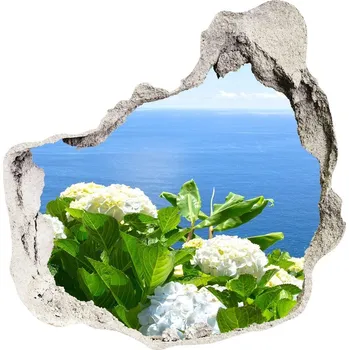 Fototapeta Nálepka fototapeta 3D Květiny nad mořem