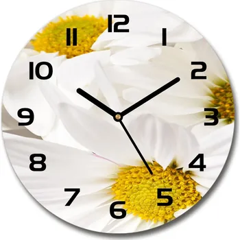 Hodiny Skleněné hodiny kulaté Sedmikrásky