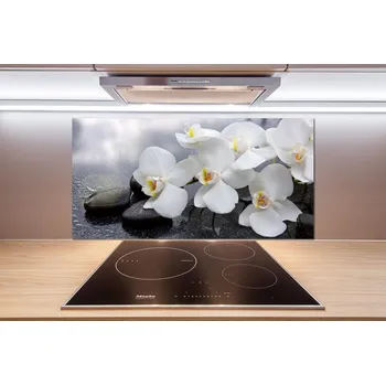 Obklad Skleněný panel do kuchynské linky Orchidej