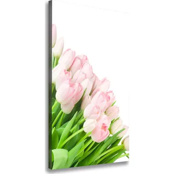 Obraz Vertikální Foto obraz na plátně Růžové tulipány