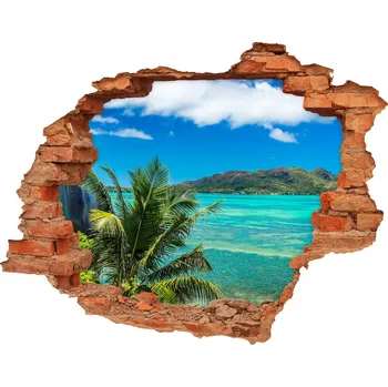 Fototapeta Fotoobraz díra na stěnu Pobřeží Seychely
