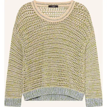 Dámský svetr Weekend Max Mara Dámský Svetr Liuto Se Lnem, krémová / zelená...