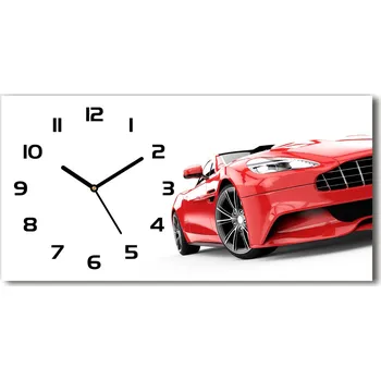 Hodiny Skleněné hodiny na stěnu Sportovní auto