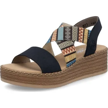 Dámská obuv Dámské sandály RIEKER V4551-14 modrá S5 43