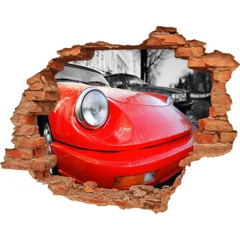 Fototapeta Foto fotografie díra na zeď Klasický automobil