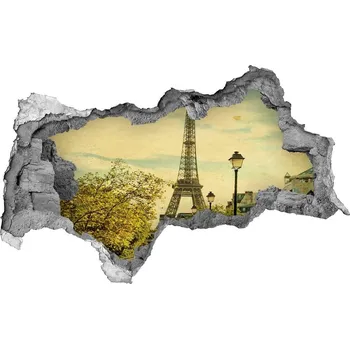 Fototapeta Fototapeta díra na zeď 3D Eiffelova věž Paříž