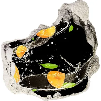 Fototapeta Nálepka díra na zeď Meruňky a voda