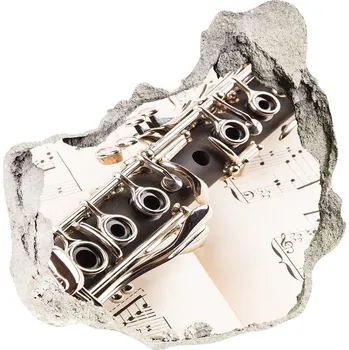 Fototapeta Fotoobraz díra na stěnu nálepka Klarinet