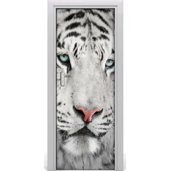 Fototapeta Samolepící fototapeta na dveře Bílý tygr 95x205 cm