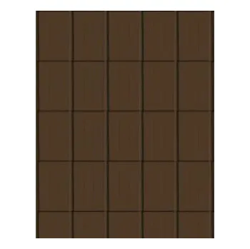 Střecha PREFA Falcovaná taška 600x420 Základní šablona Stucco P.10 Tmavě hnědá