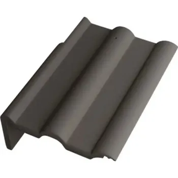 betonová krytina BETONPRES OPTIMAL Krajní taška levá Břidlicově černá