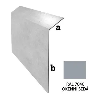 Okenní klika BLIX PVC Stěnová lišta otevřen r.š. 100 RAL 7040 Okenní šedá