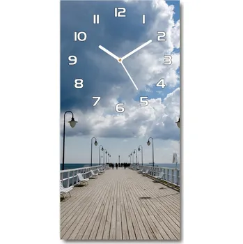 Hodiny Nástěnné skleněné hodiny Molo v Orlově